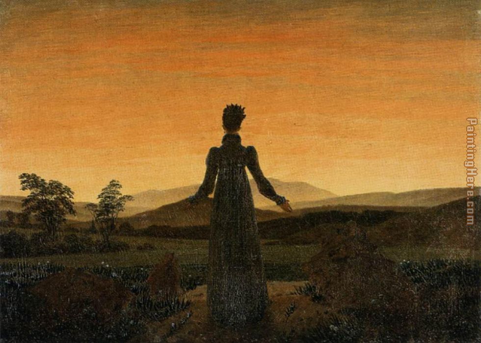 Woman before the Rising Sun painting - Caspar David Friedrich Woman before the Rising Sun art painting
